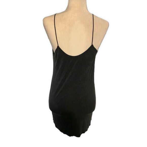 zara wb collection Solid Black Round Neck Tank Top Small - Picture 2 of 3